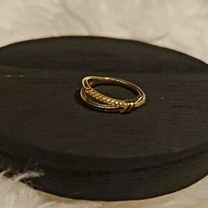 Gold Braided Classic Ring